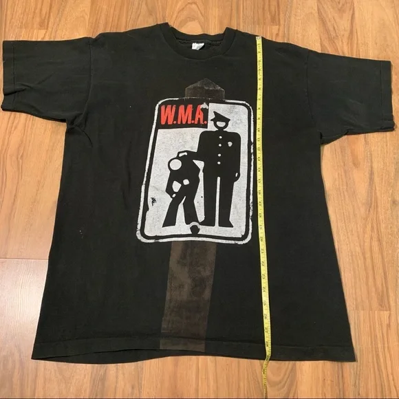 Vintage 1994 Pearl Jam W.M.A. Police Vitalogy Concert T-Shirt Single Stitch Tee - Picture 6 of 7